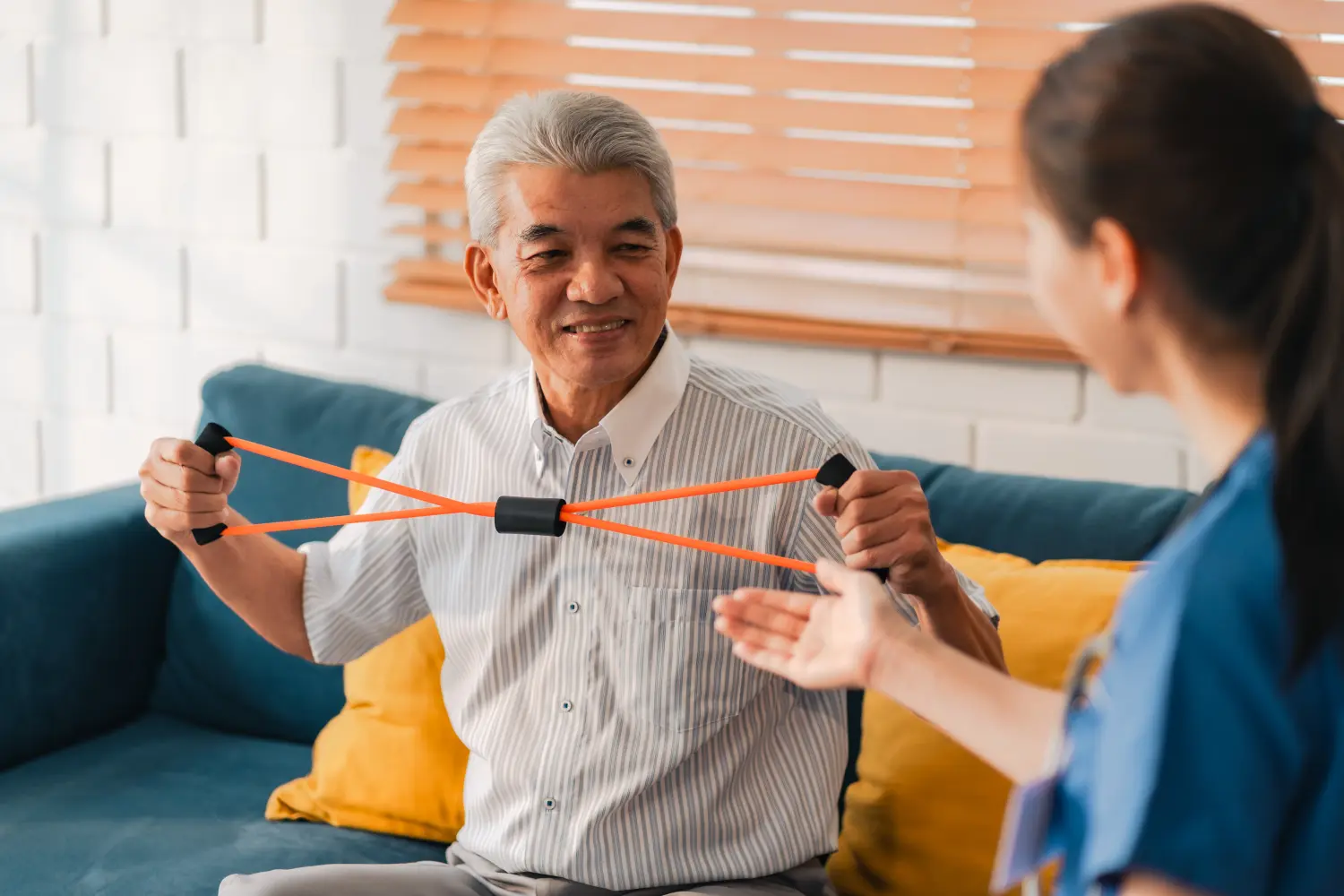 Pflegeheimhilfe im Geschäftskonzept der Krankenversicherung